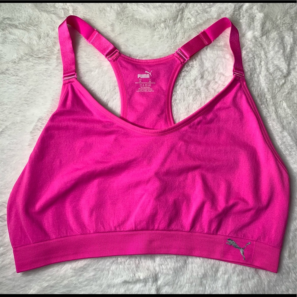 Puma Sports Bra/ Hot Pink